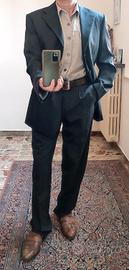 Abito completo uomo T.48 nero fumo
