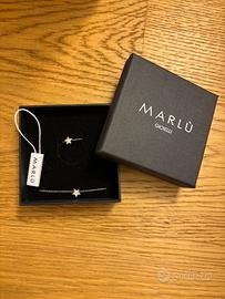 Set bracciale e anello stella in acciaio Marlù