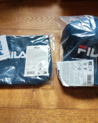 Cappellino con visiera + beauty case Fila