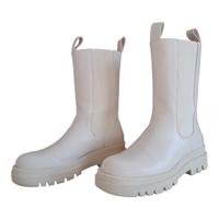 Stivaletti donna n. 41 "Gold&Gold" bianco ghiaccio