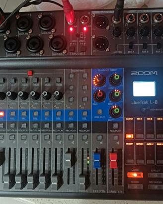 Zoom LiveTrak L-8 - Mixer e Registratore Digitale