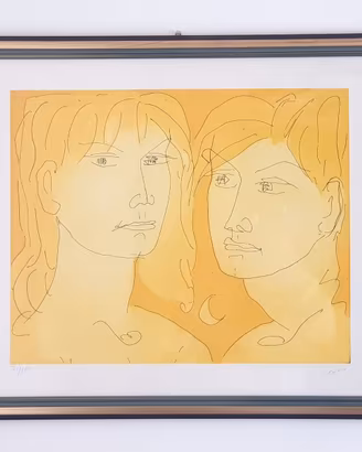 Quadro acquerello originale Tono Zancanaro '60
