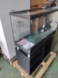 Terrario teca per rettili con mobile