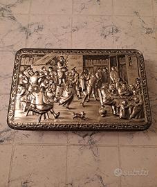 Scatola di latta biscotti Teniers