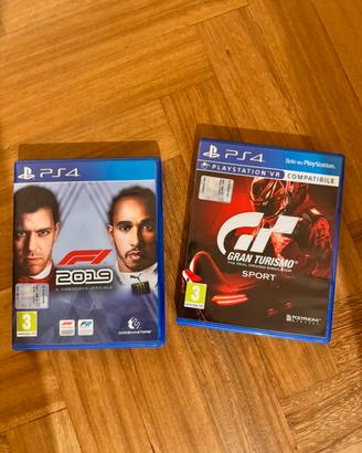 Ps4 giochi gran turismo sport + f1 2019