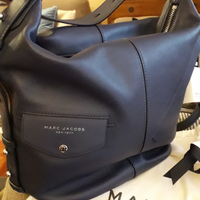 Borsa pelle blu Marc Jacobs NUOVA