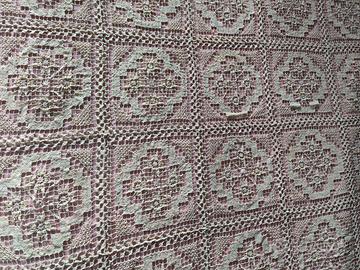 Coperta Matrimoniale a filet