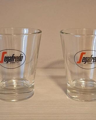2 bicchierini da caffè in vetro Segafredo Zanetti