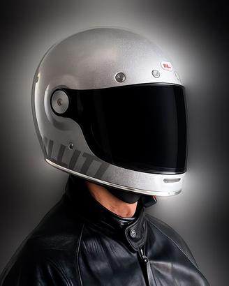 Casco Bell Bullit, vintage in fibra e pelle.