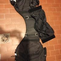 bisaccia da appoggiare sul cavallo dietro alla sel