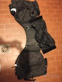 bisaccia da appoggiare sul cavallo dietro alla sel