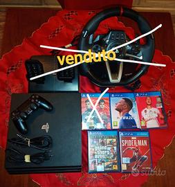 PS4+CONTRLLER+VOLANTE CON PEDALIERA C'È.