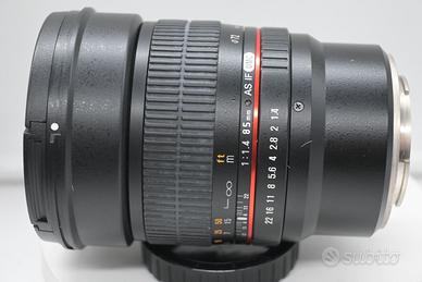 Samyang 85mm f/1.4 Manual Focus X Canon EF