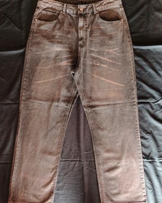Jeans grigi  glitterati  (Calliope). Taglia ITA 48