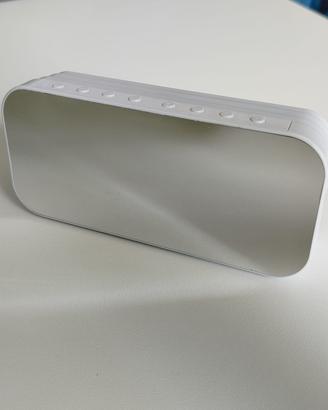 Sveglia digitale LED con cassa bluetooth e radioFM