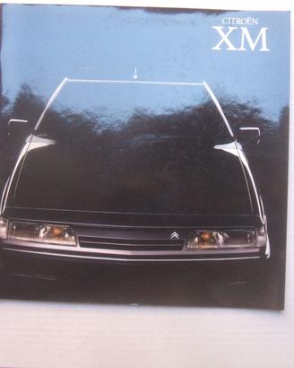 DEPLIANT BROCHURE AUTO CITROEN XM AGOSTO 1989.