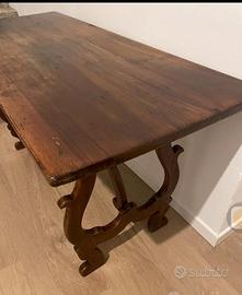 Tavolo Fratino antico in legno massello 
