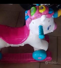 cavallo dondolo, anche a ruote gioco bimba