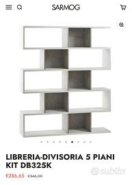 Libreria divisoria 5 piani della Sarmog