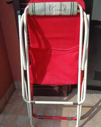 2 Sedie a sdraio pieghevoli