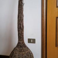 Lampada artigianale in rattan - design etnico