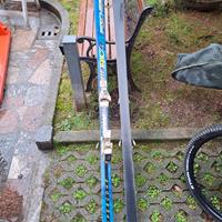 sci, 190cm, 180cm, 108cm con racchette e 100cm