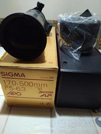 Teleobiettivo SIGMA 170-500 per Canon EOS