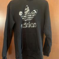 Felpa Adidas hoodie con cappuccio taglia S nero