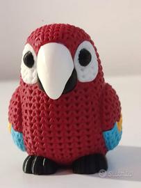 Pappagallo statuetta a maglia/cucito