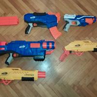 5 Pistole Nerf + Caricatore da 12 dardi