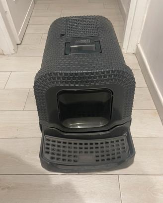 Lettiera/cuccia chiusa per gatti e cani