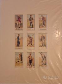 golfers cigarette card 9pzfigurine delle sigarette