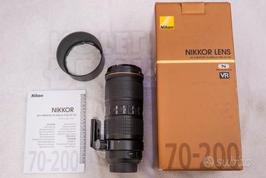 Nikon AF-S Nikkor 70-200 F/4G ED VR + collare