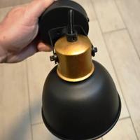 Faretti di design oro/nero