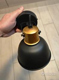 Faretti di design oro/nero