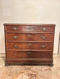 Comò in legno e marmo