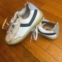 Scarpe da ginnastica in pelle e tela Pony