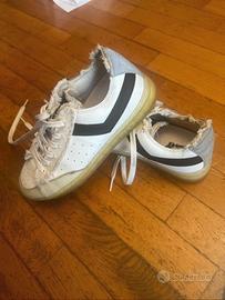 Scarpe da ginnastica in pelle e tela Pony