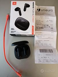 JBL Wave Flex 2 auricolari bluetooth in garanzia