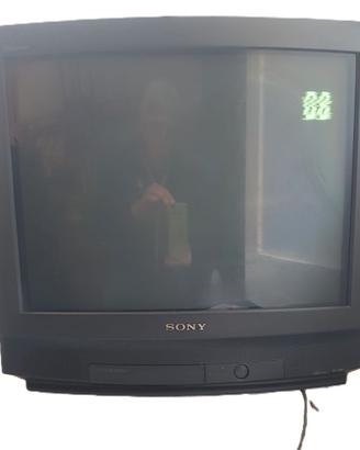 TV Vintage CRT Sony Trinitron KV-21T3A 21 pollici