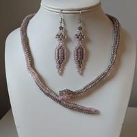 Collana Serpente boho Orecchini vintage handmade