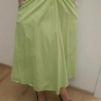 Gonna verde lime con cintura in vita