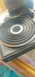 Giradischi Philips amplificato con casse acustiche