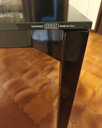 Tavolo Ciacci in cristallo temperato lucido