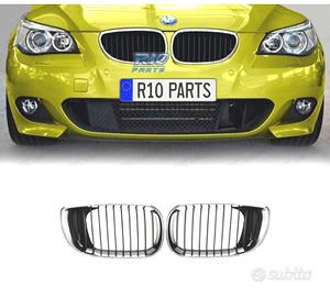 GRIGLIE BMW SERIE 5 E60 E61 03-10 COLORE NERO CROM