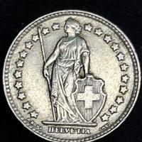 1/2 Franco Svizzero del 1952 ARGENTO
