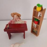 Studio casa bambole in miniatura nuovo