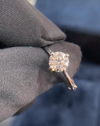 SOLITARIO DIAMANTE 1 CARATO CERTIFICATO GIA
