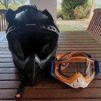 casco con mascherina 