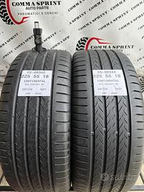 2 PNEUMATICI 225/55 R18 CONTINENTAL ESTIVE 75%